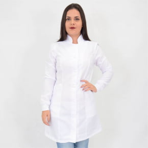 Jaleco Branco Feminino Acinturado Jaleco Branco Feminino Acinturado